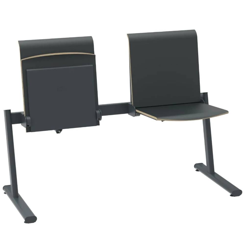 Ławka dwuosobowa wolnostojąca z mechanizmem samopowrotu siedziska L2TPS1