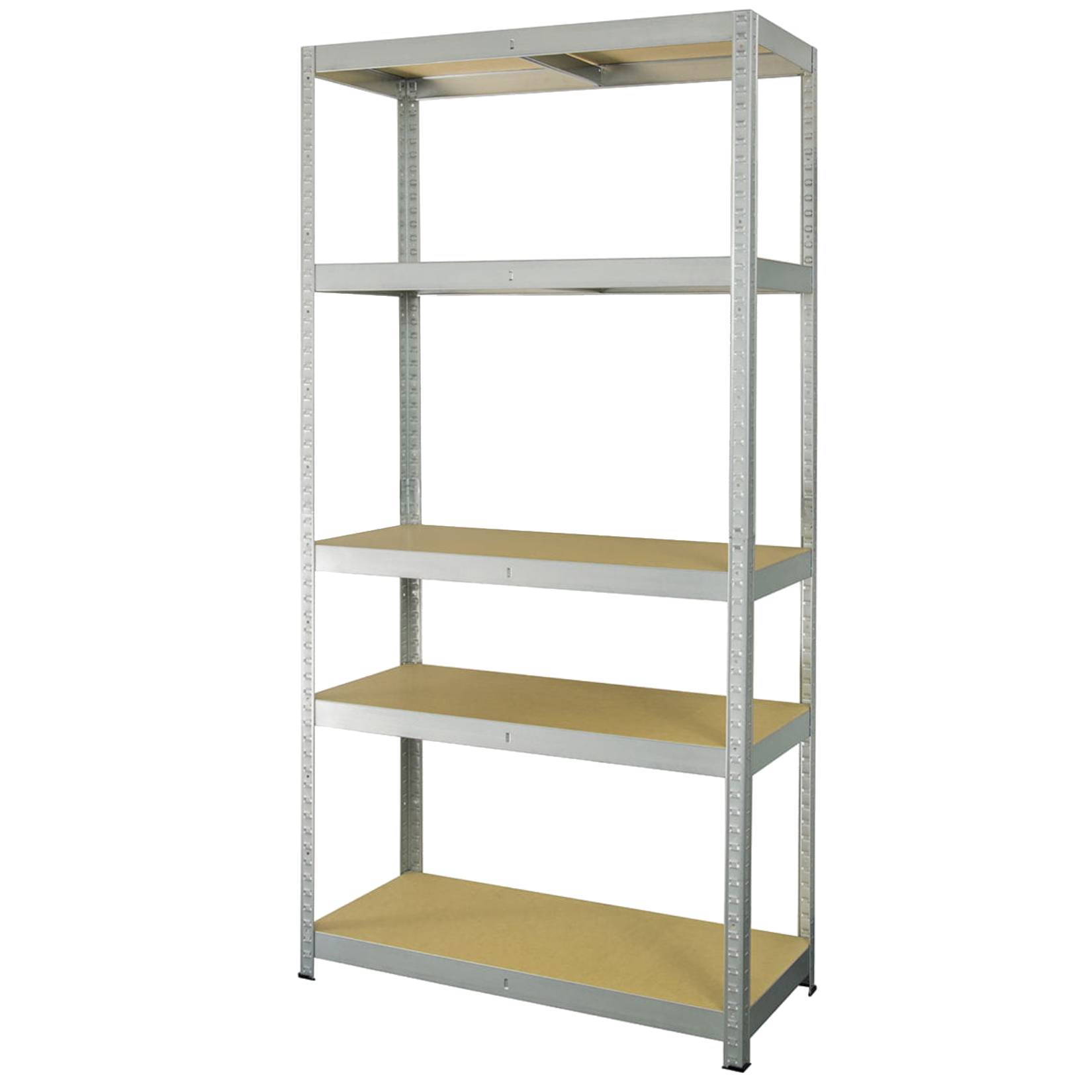 Regał do magazynu 180x90x40 cm Metalkas R175 5 półek MDF 175 kg udźwig
