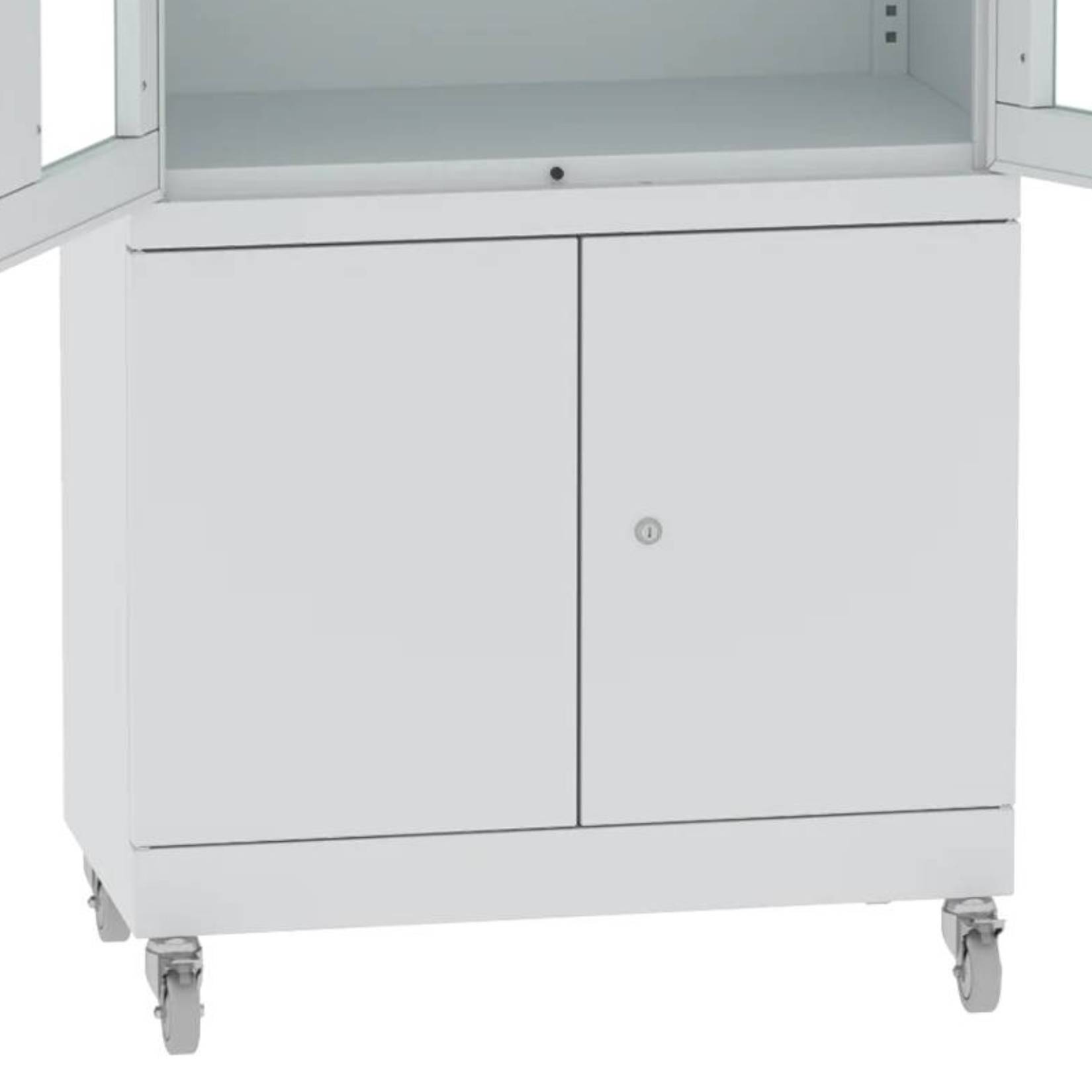 Kółka w szafie medycznej na kółkach Malow SML 104