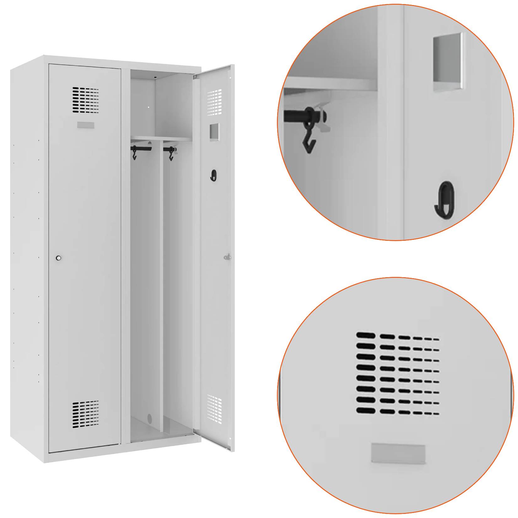 Cechy charakterystyczne szafki skrytkowej z przedziałem SUM 420 W ST