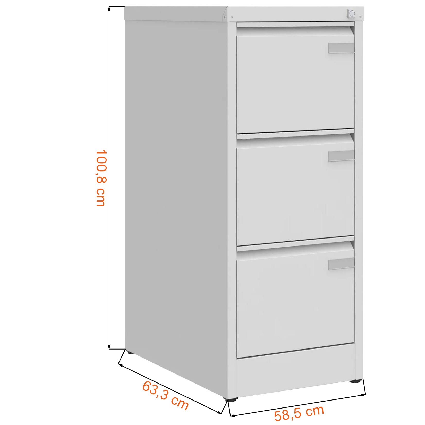 Dane techniczne szafki kartotekowej SZK 201 ST