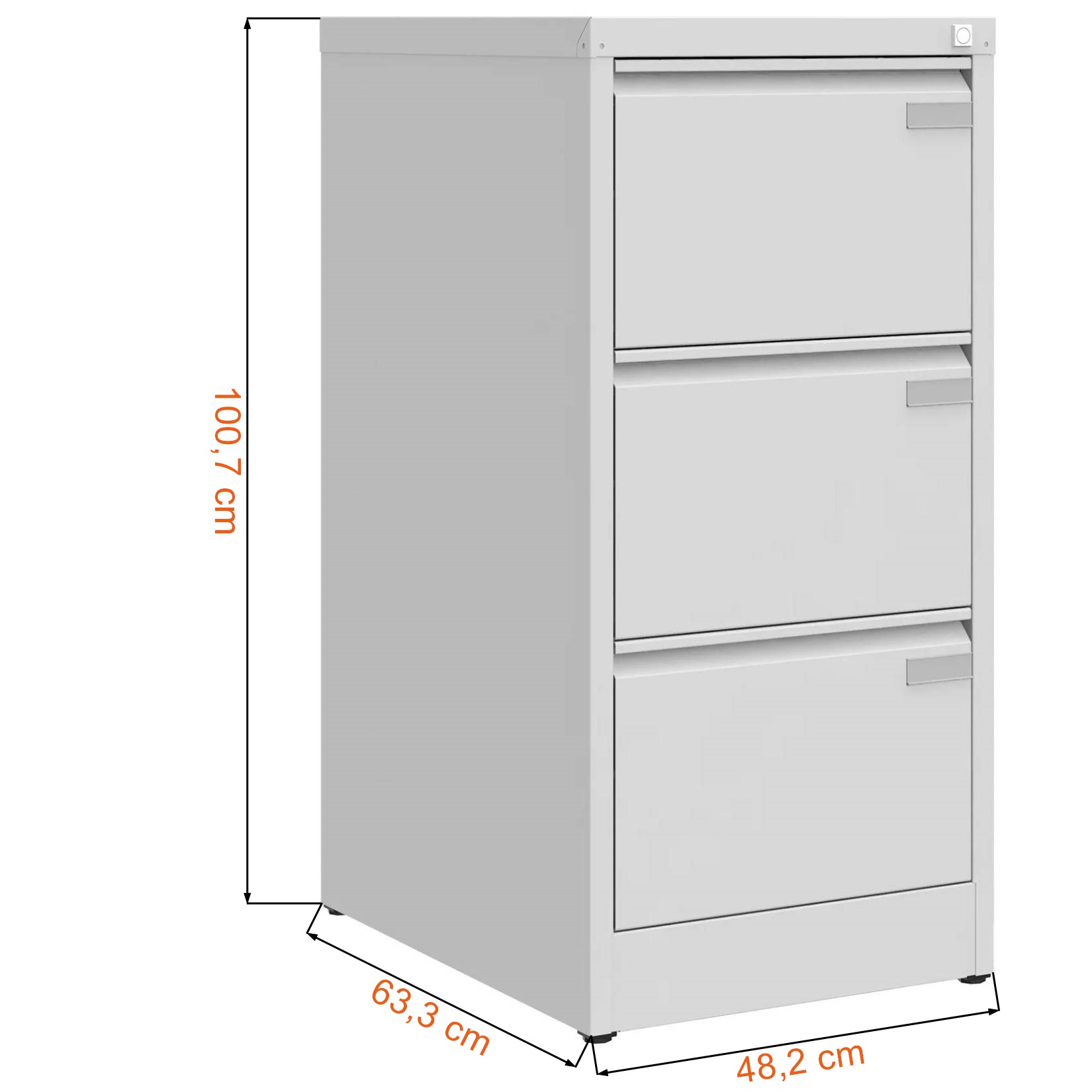 Dane techniczne szafki kartotekowej SZK 204 ST
