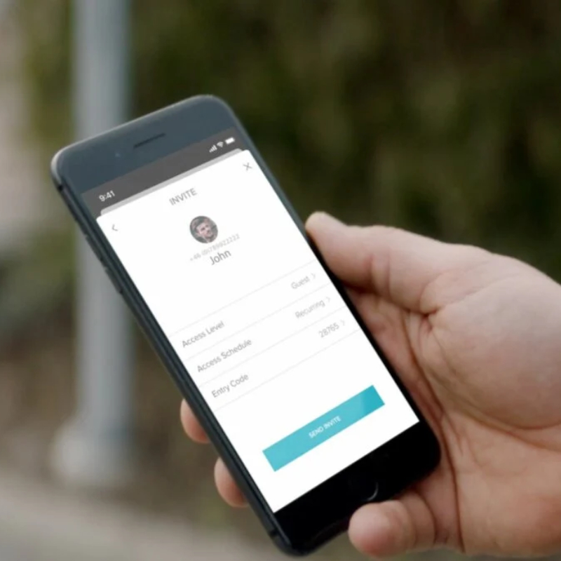 Widok aplikacji Yale Home na iOS